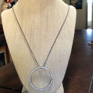 20” silver chain with O charm